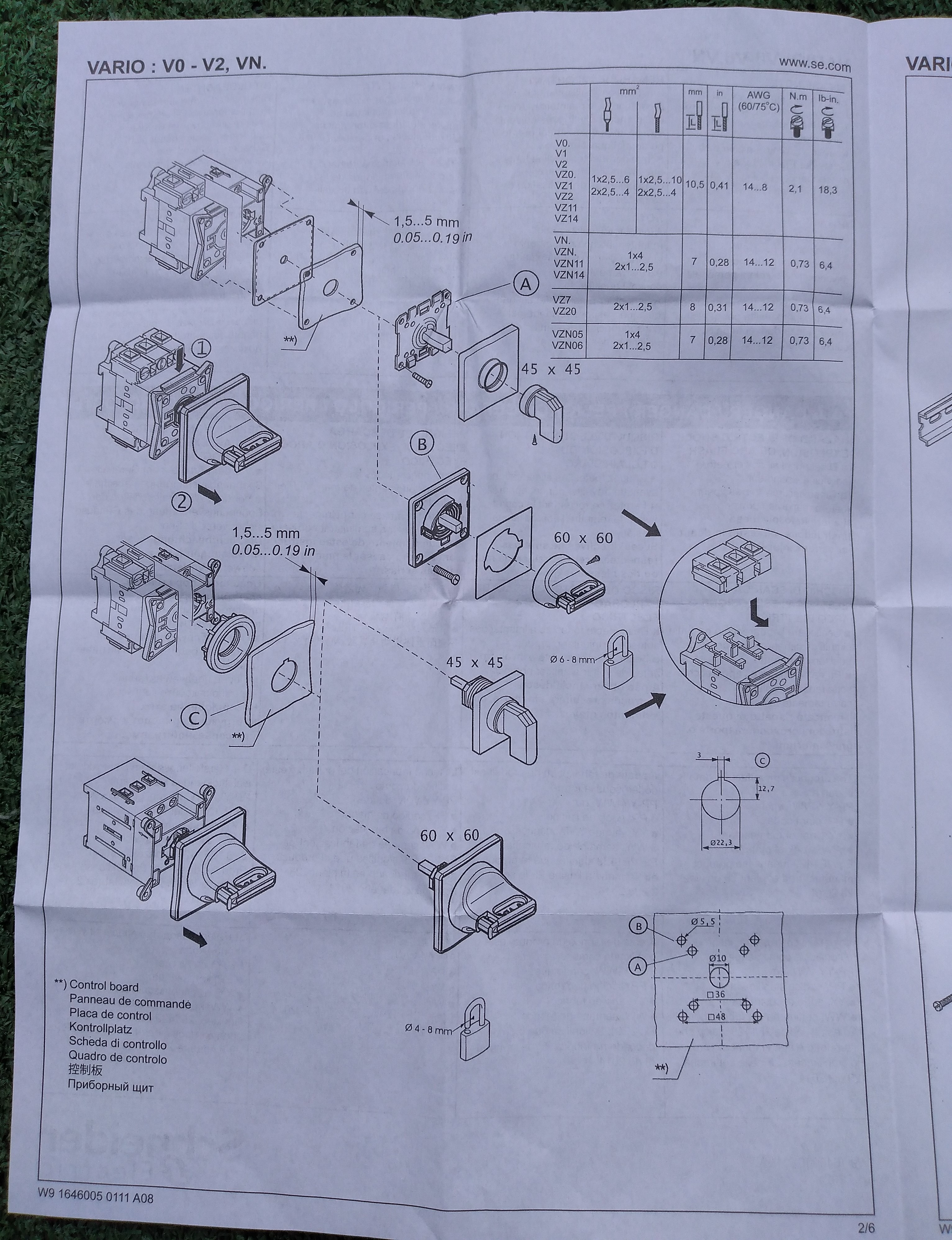 Schneider : Switch disconnector emergency stop VCF2 3P 40A 3NO