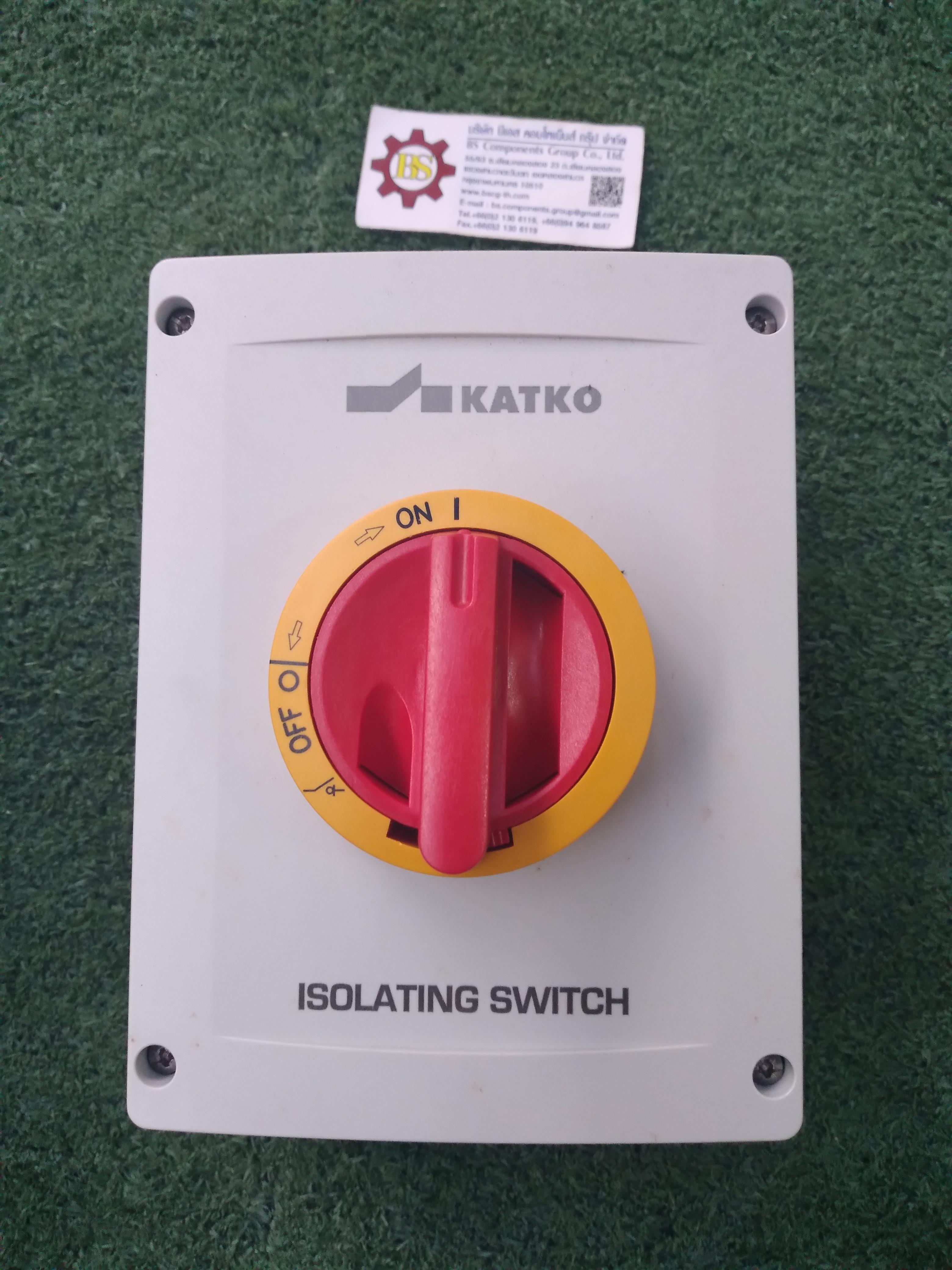 KATKO : ISOLATING SWITCH KEM463U Y/R (เหลือง/แดง) 4P 40A(AC-23)
