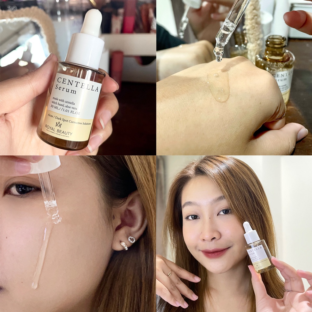 (1ขวด) Royal Beauty รอยัล บิวตี้ เซนเทลล่า เซรั่ม Centella Serum ชอตเข้มข้น 30มล.