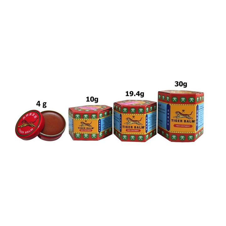 Tiger balm Red Ointment 30g ยาหม่อง ตราเสือ แดง
