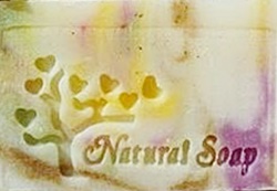 NATURAL LOVE SOAP 3.7 X 4.7 CM.