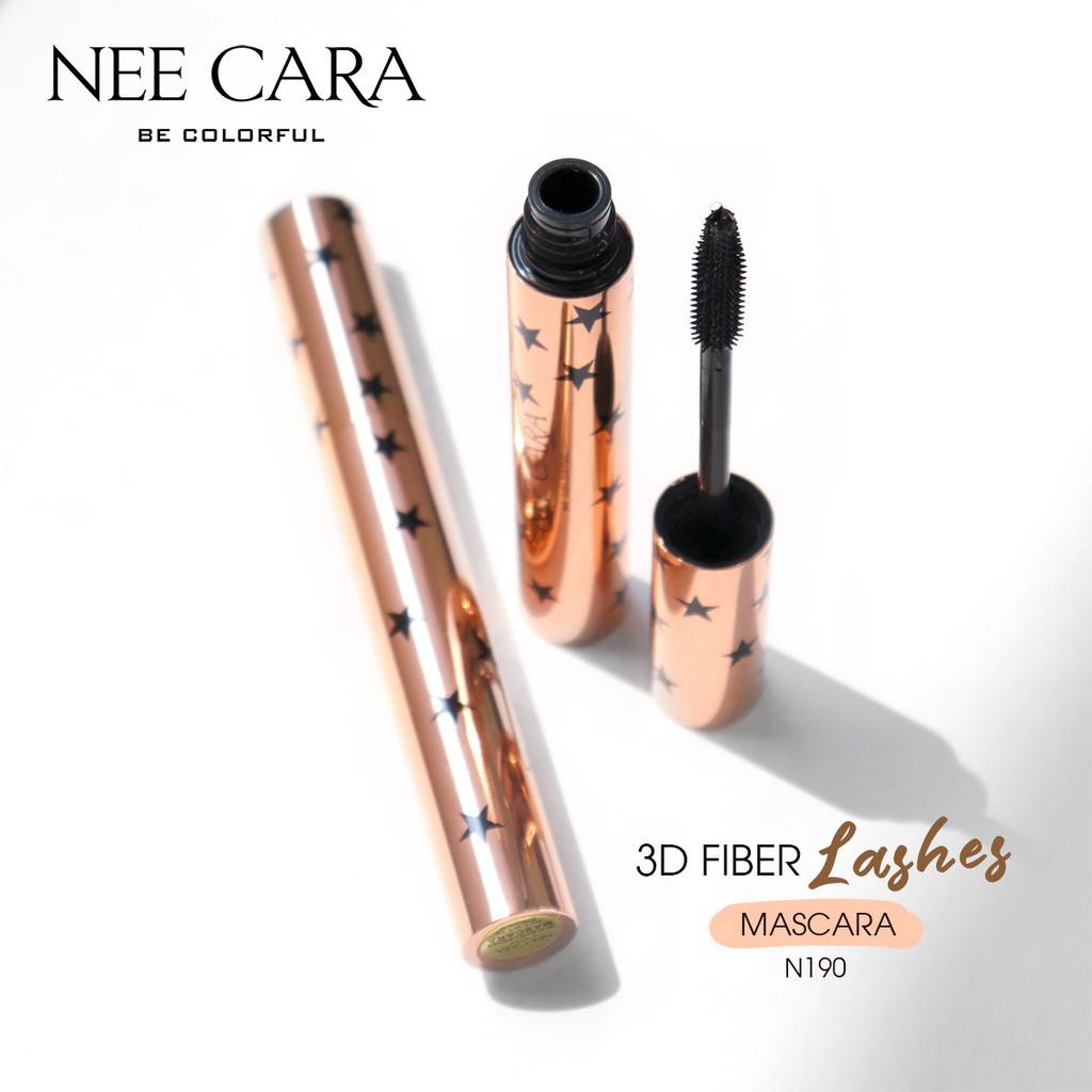 NEE CARA MASCARA 3D ทรีดี ไฟเบอร์ แลช มาสคาร่า 7g ปีดขนตา งอน หนา