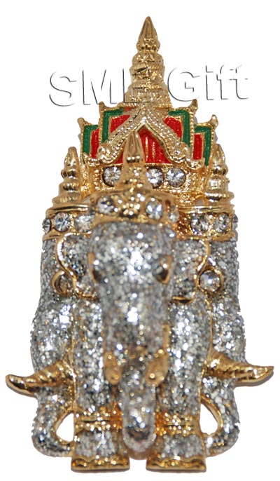 ช้างสามเศียร (สีกากเพชร) 000226 ชิ้น