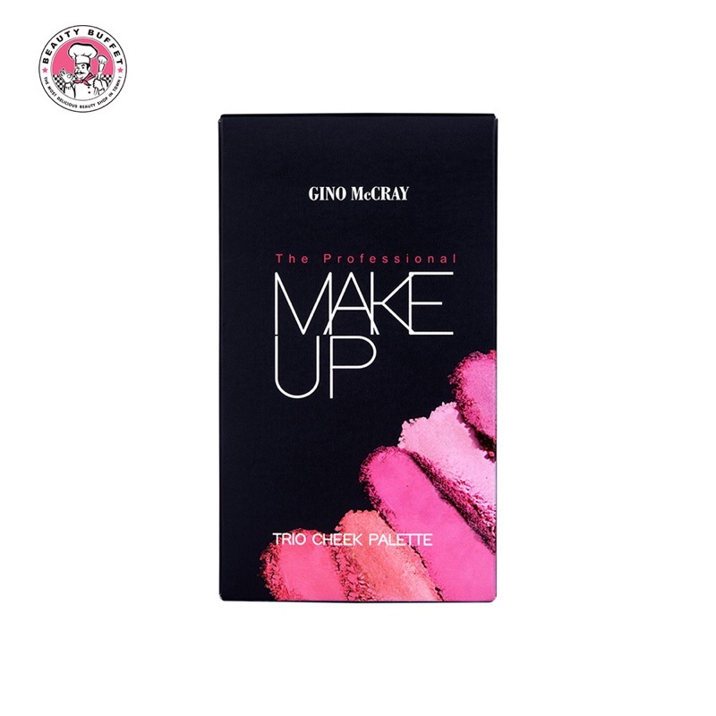 BEAUTY BUFFET GINO MCCRAY THE PROFESSIONAL MAKE UP TRIO CHEEK PALETTE 15g บลัชออน ปัดแก้ม
