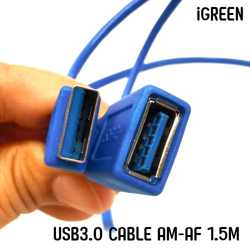 USB 3.0 CABLE A/F iGREEN สำหรับเพิ่มความยาวสายหรือต่อ FLASHDRIVE CU-GO-V3-0XXAF