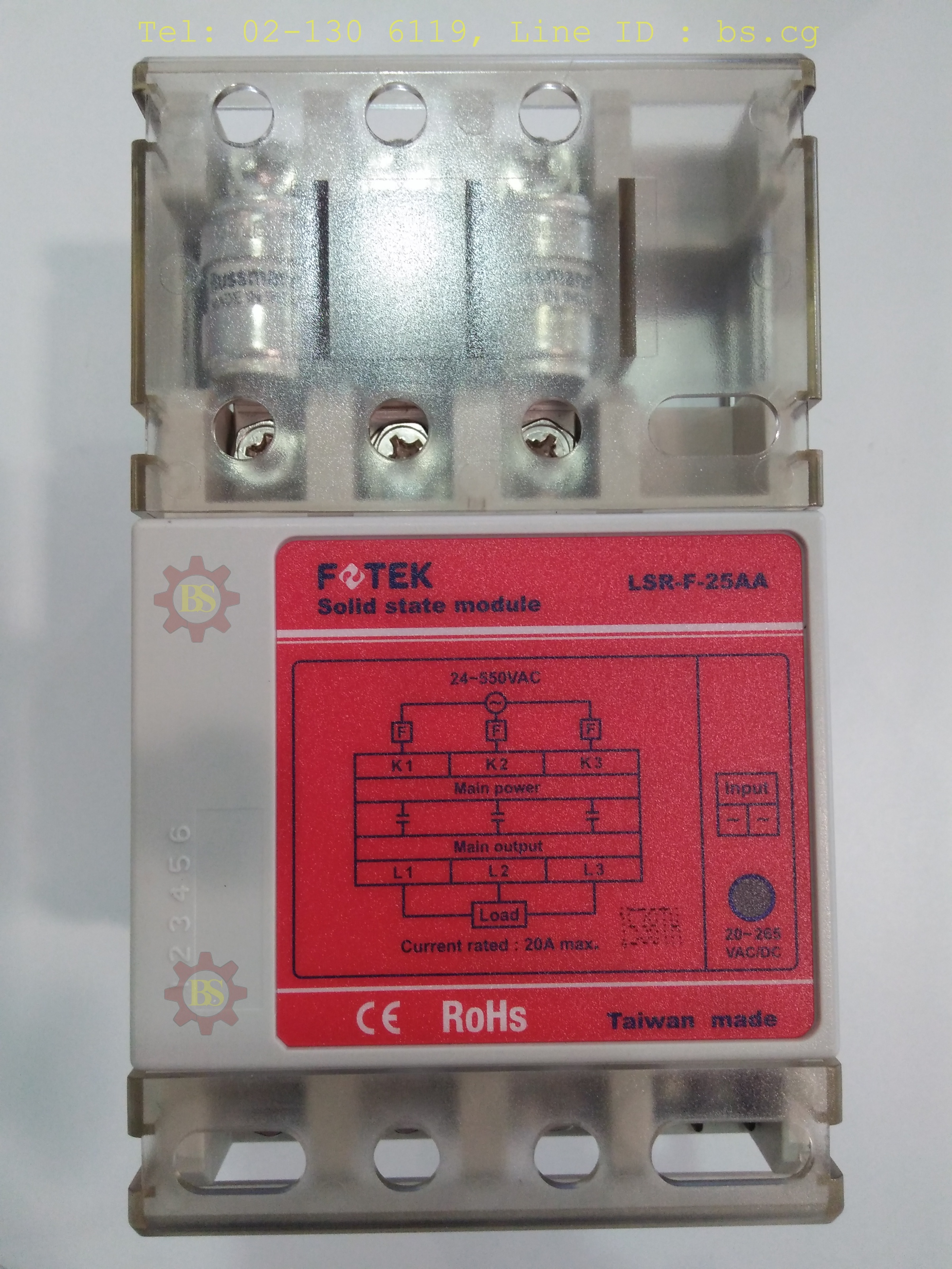 FOTEK : Solid State Module Power Reguiator LSR-F-25AA