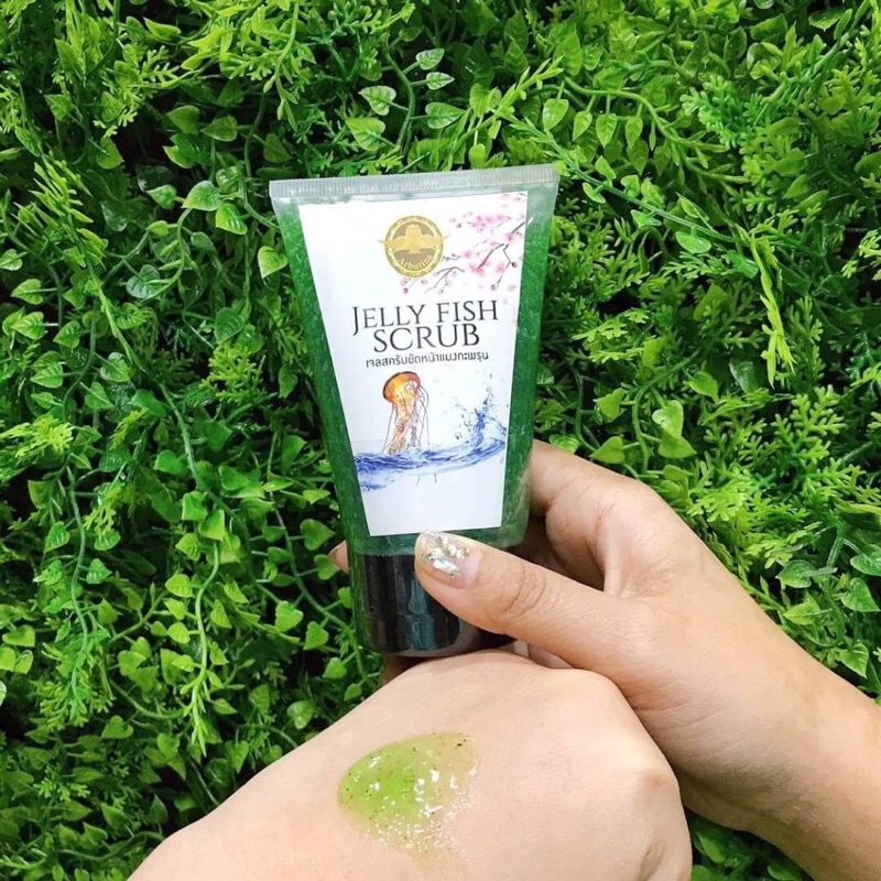 Arbutina Jelly Fish Scrub 145g เจลขัดผิวหน้า เจลลี่สครับทำความสะอาดหน้า