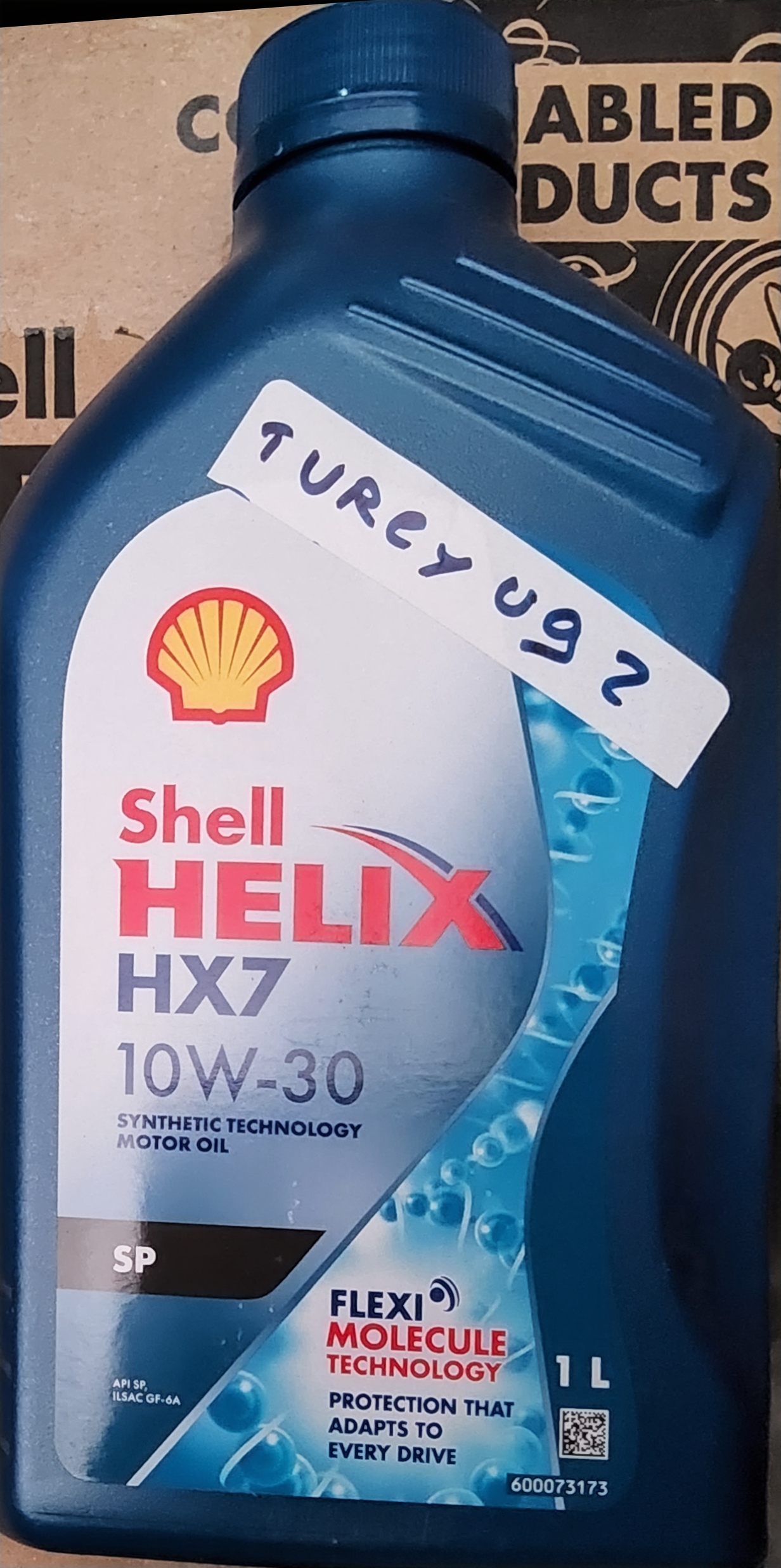 น้ำมันเครื่องเบนซิน SHELL Helix HX7 10W-30 กึ่งสังเคราะห์ ขนาด 1 ลิตร
