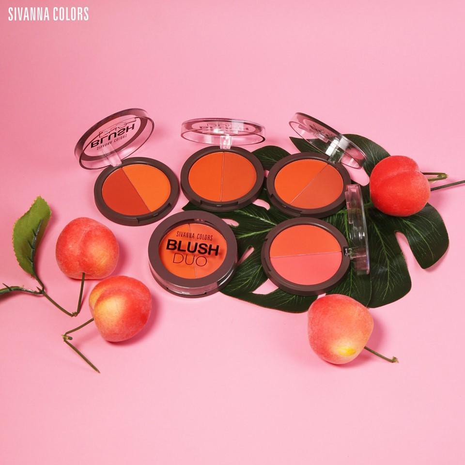 Sivanna Colors Blush Duo HF6021 ซีเวียน่า ปัดแก้มดูโอ