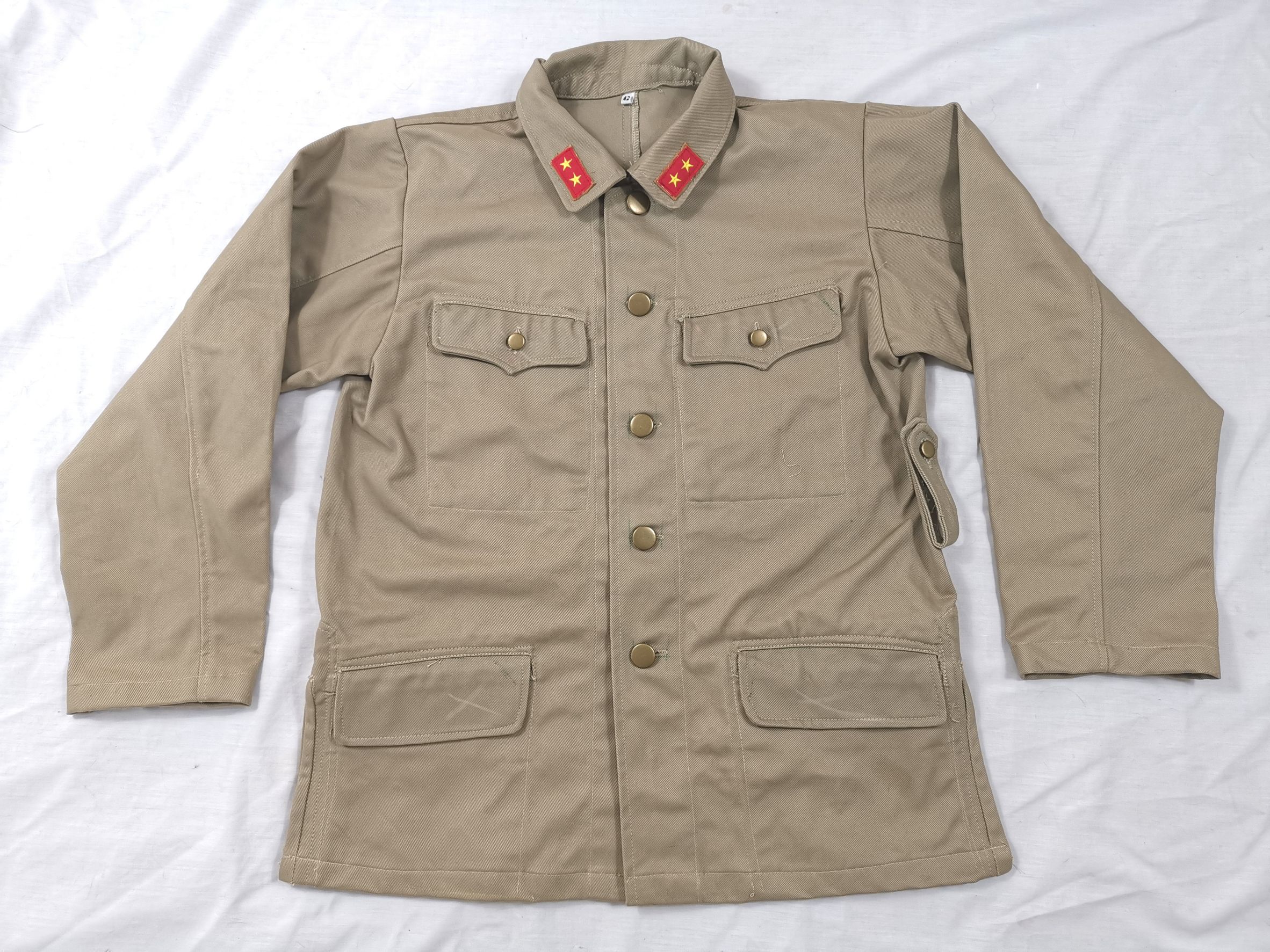 ชุดทหารญี่ปุ่น สงครามโลก เสื้อ + กางเกง + ติดยศคอตามรูป WW2 Japan Army Type 98 IJA Summer Uniform ร้าน BKK Militaria
