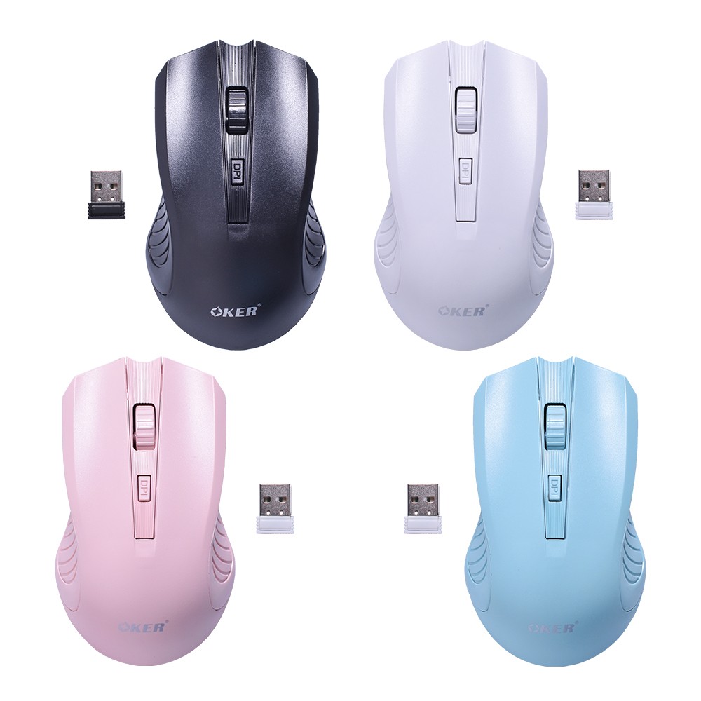 OKER M857 WIRELESS MOUSE 3200DPI เม้าท์ไร้สาย SKU-02955