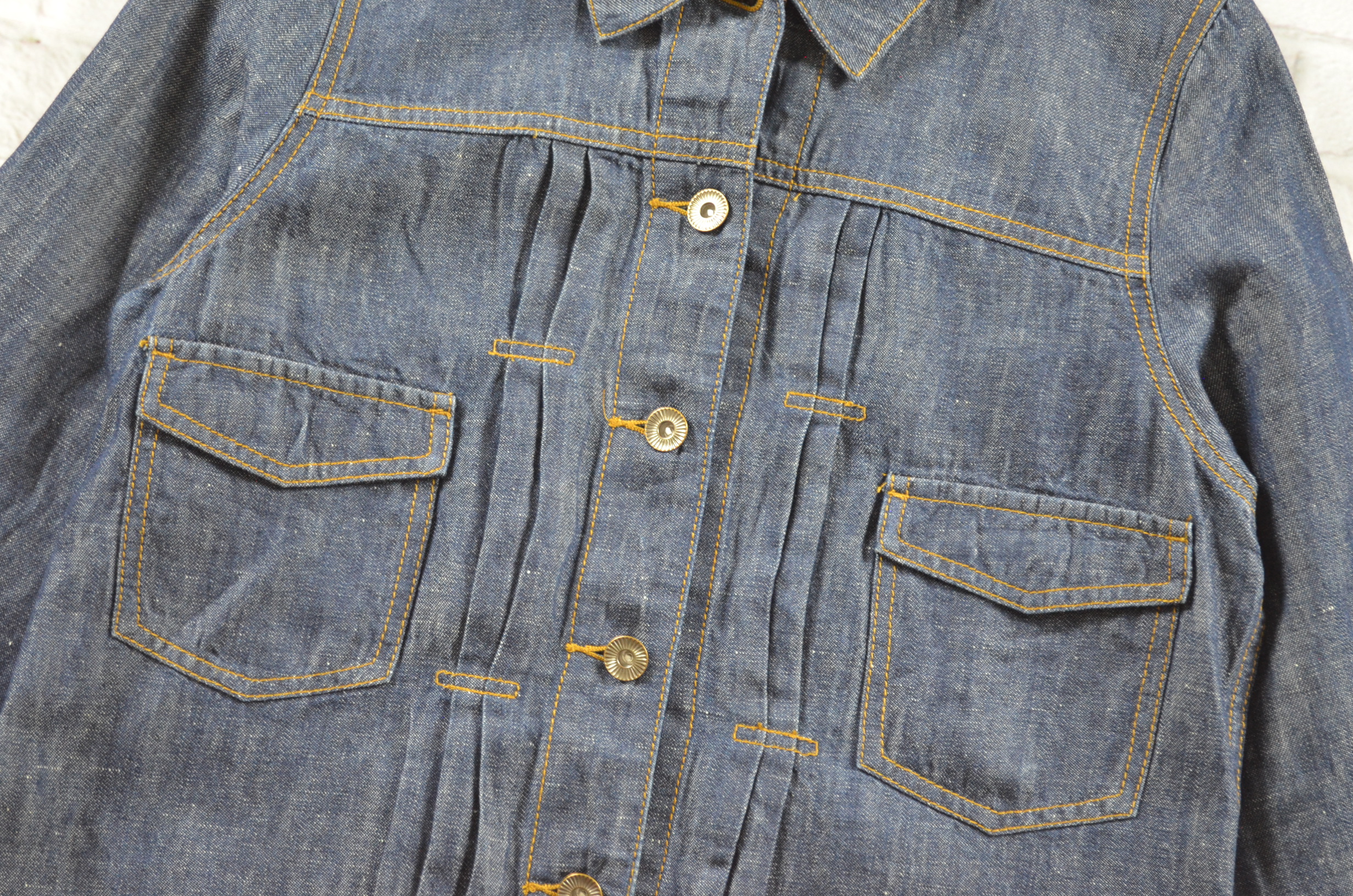 Simplieite อกจริง36' (S) เสื้อแจ็คเก็ตยีนส์ เสื้อยีนส์แขนยาวหญิงชาย เนื้อผ้ายีนส์เบาบางใส่สบาย