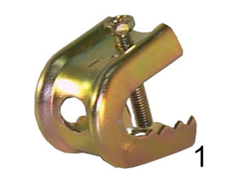 แคล้มฟันจระเข้ เบอร์ 1 ชุบรุ้ง (beam clamp) 1-16mm.