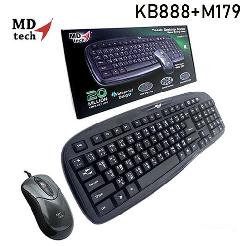 KB888+M179 MDTECH KEYBOARD+MOUSE USB KB-KM-MD-8179U