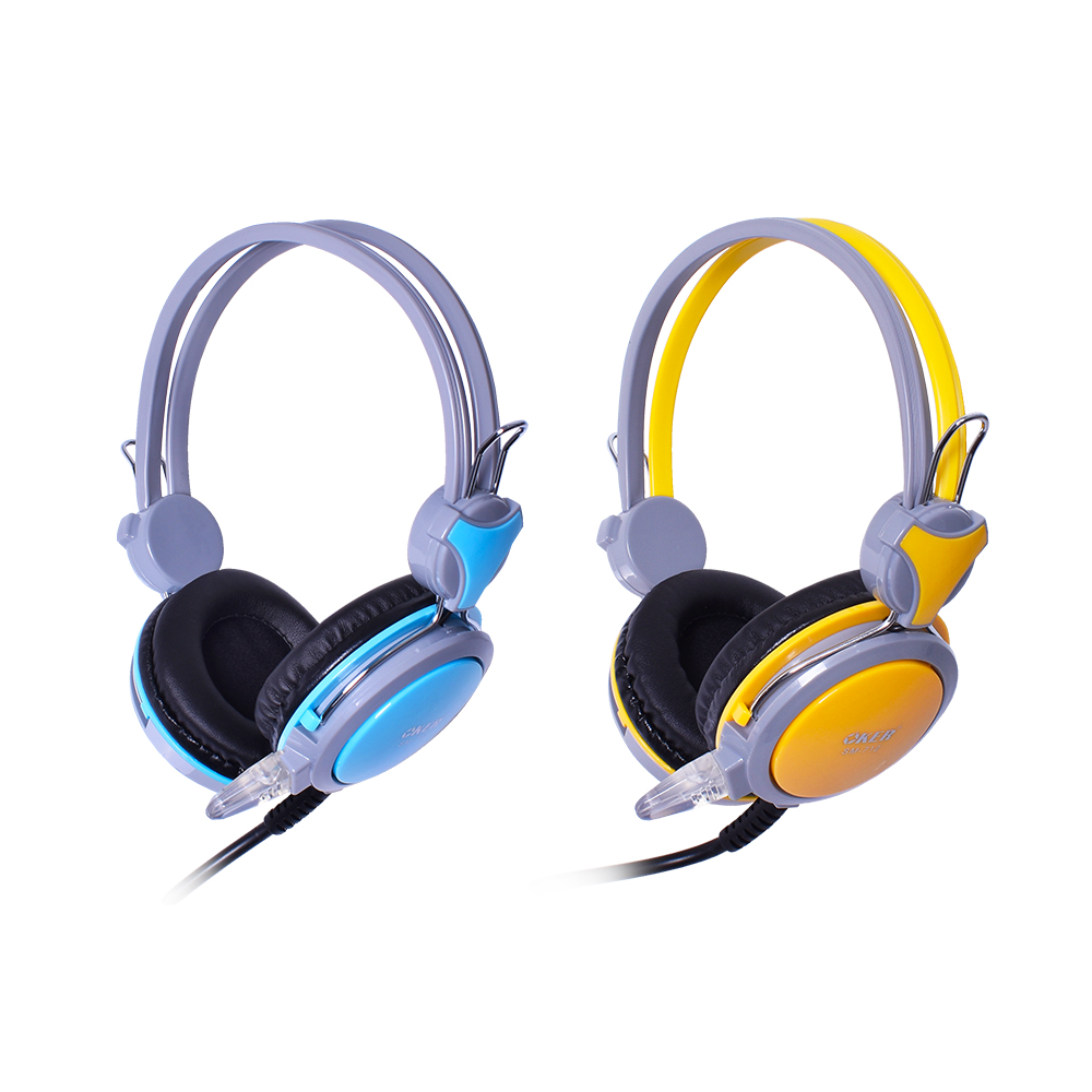 SM-712 OKER สีฟ้า หูฟัง+ไมค์ HP-HM-OK-712YE