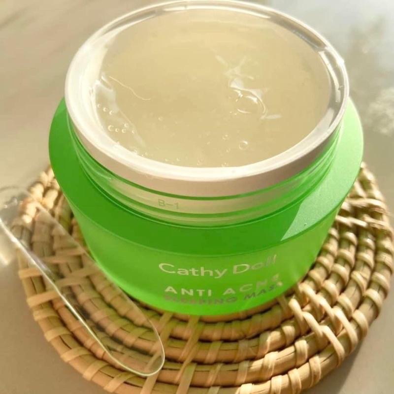 Cathy Doll Anti Acne Sleeping Mask 3% Cica 50 ml มาส์กสิว ลดรอยแดง ลดมัน ลดสิว