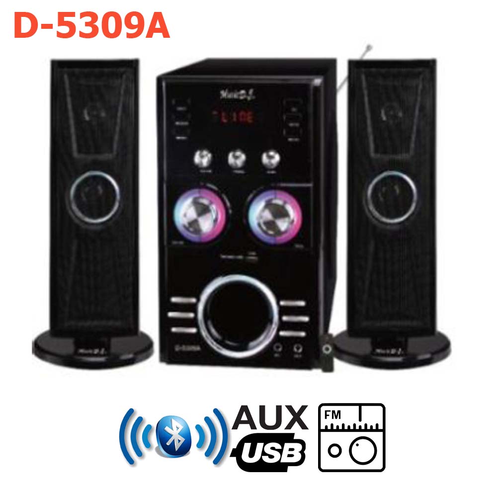 D-5309A Speaker MUSIC D.J. BLUETOOTH FM/KA/MIC USB SKU-01469