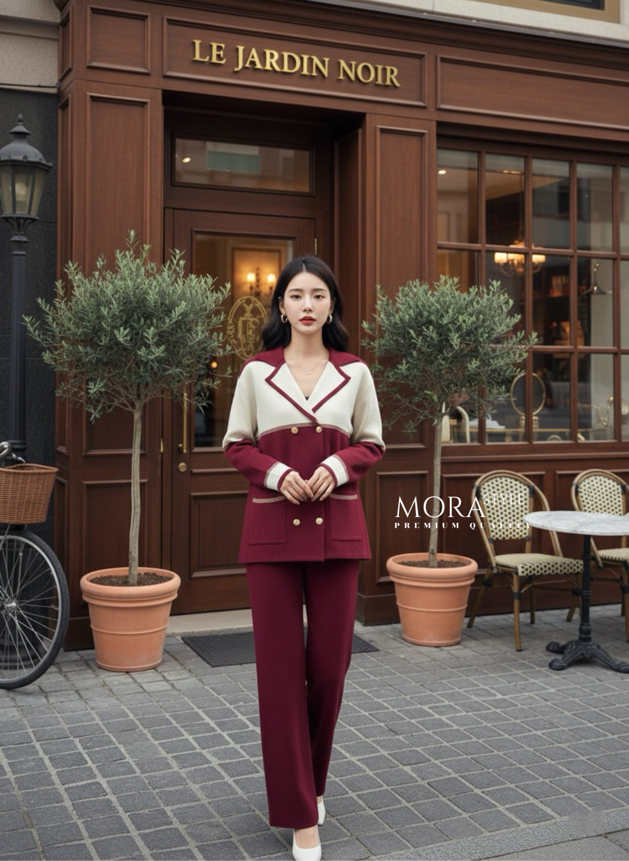 เซ็ตไหมพรม 2 ชิ้น เสื้อแขนยาวทูโทนแต่งกระดุมด้านหน้า มาพร้อมกับกางเกงขายาว ผ้าใส่สบายไม่ร้อน ใส่เที่ยวใส่ออกงานได้ เป็นอีกรุ่นที่ต้องมีติดตู้นะคะ Color : ตามภาพ