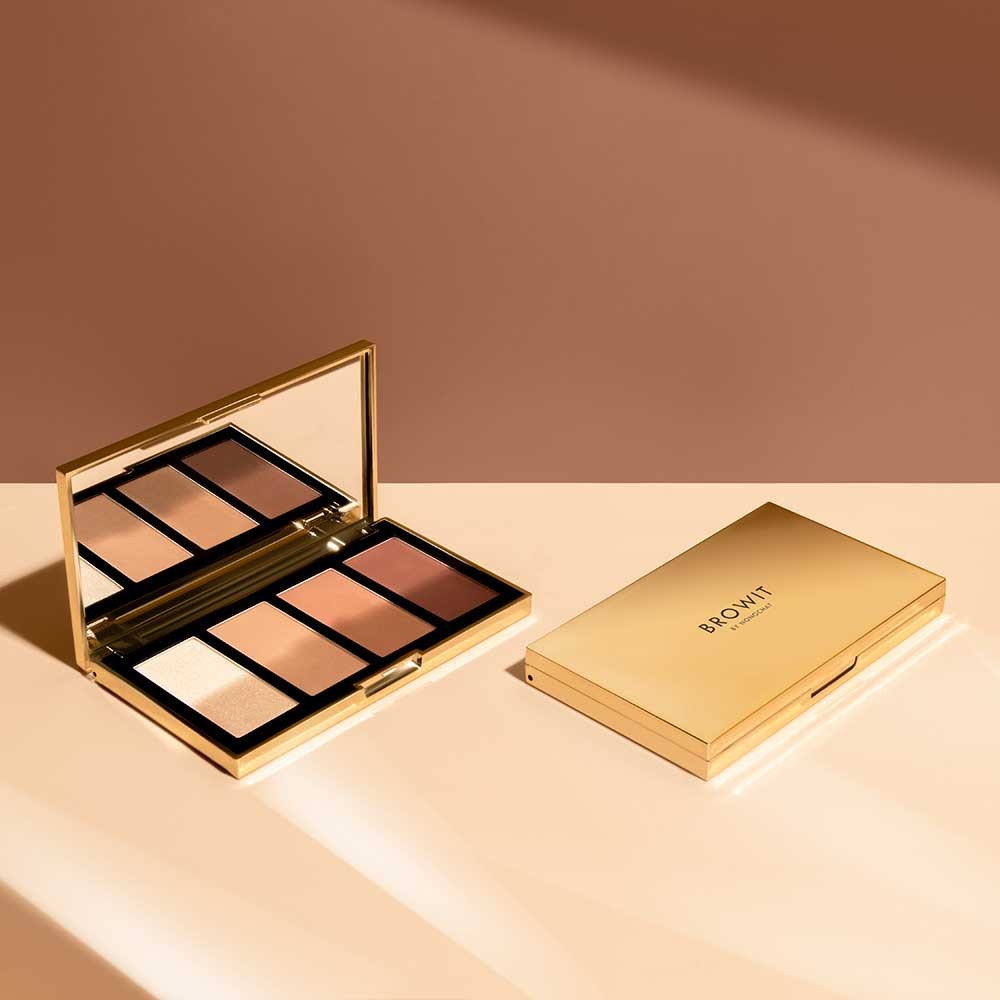 ❤ Browit By Nongchat Highlight and Contour Pro Palette (3.5gX4ช่อง) บราวอิท น้องฉัตร ไฮไลท์และคอนทัวร์ ไว้ในตลับเดียว