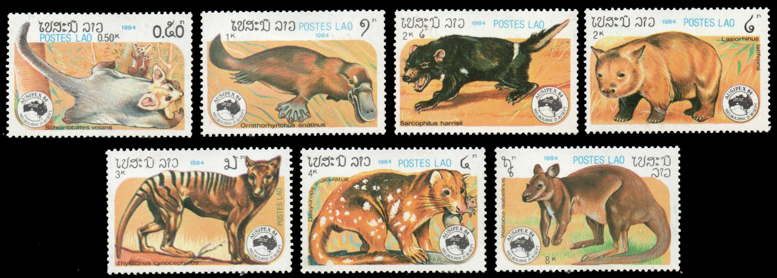 1984 International Stamp Exhibition "Ausipex '84" - Melbourne, Austrialia - Marsupials