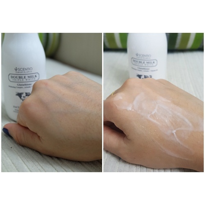 Scentio Facial Emulsion Double Milk 150ml อิมัลชั่นบำรุงผิวหน้า เซนทิโอ
