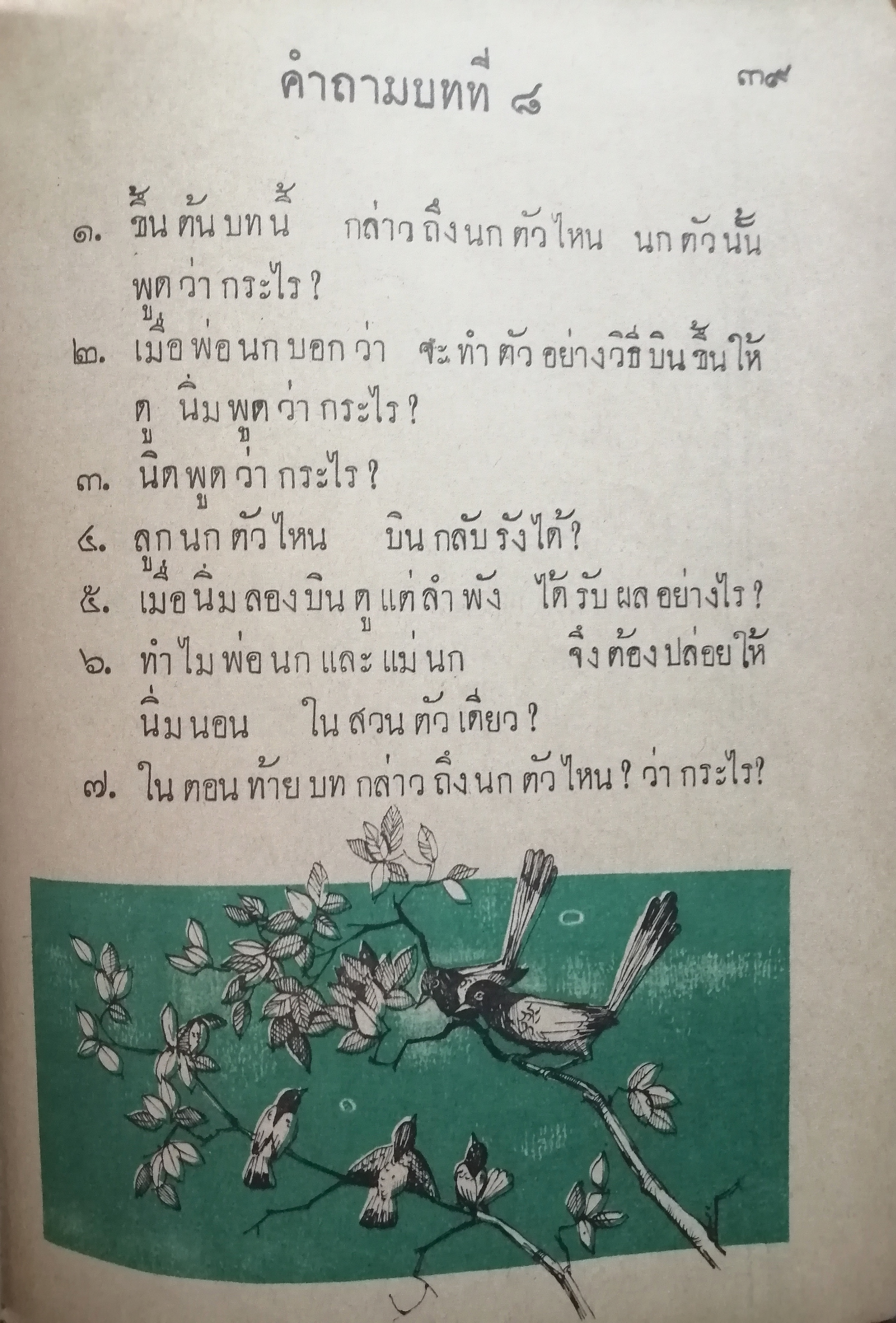 นกกางเขน ชั้นประถมปีที่ ๒