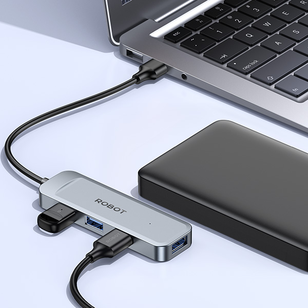 ROBOT H340A USB 3.0 HUB 4PORT สายยาว25cm. SKU-02866