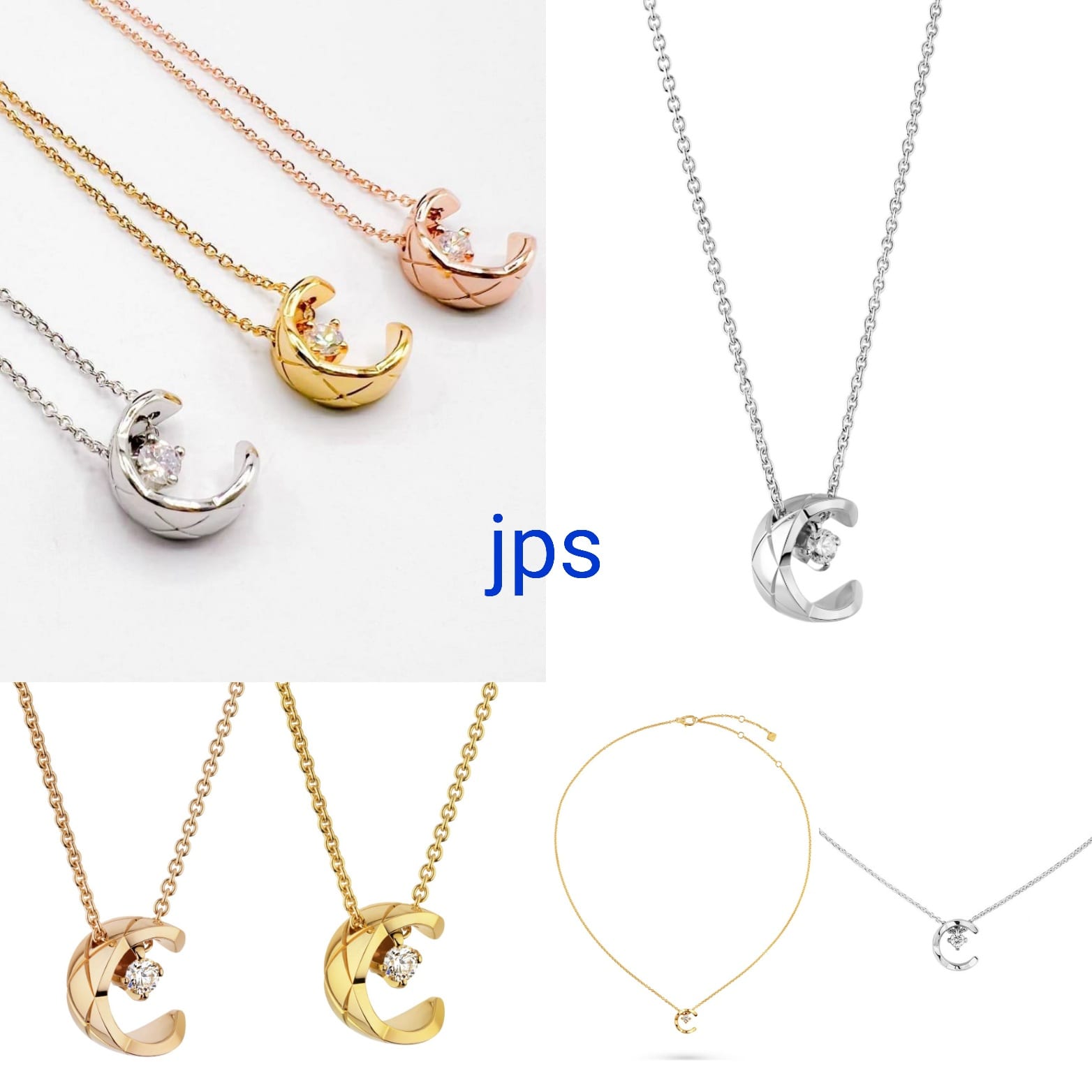 สร้อยคอชาแนลพรีเมี่ยมกิ๊ฟใส่ทำงานออกงานไฮโซเก๋ ๆ สีเงินแต่งเพชร Chanel coco crush necklace vip gift