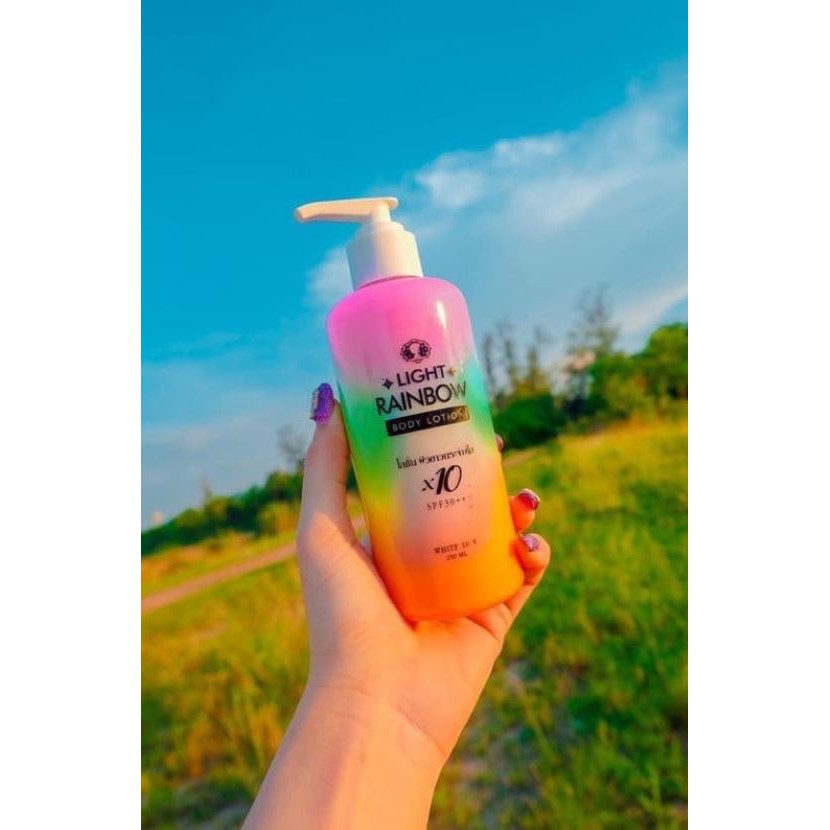 โลชั่นเรนโบว์ Rainbow Body Lotion 250 ml กันแดดไลท์ไวท์