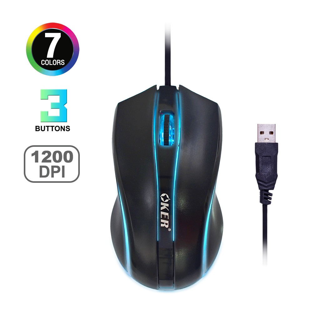OKER OP-163 MOUSE USB LED 1200DPI SKU-02948