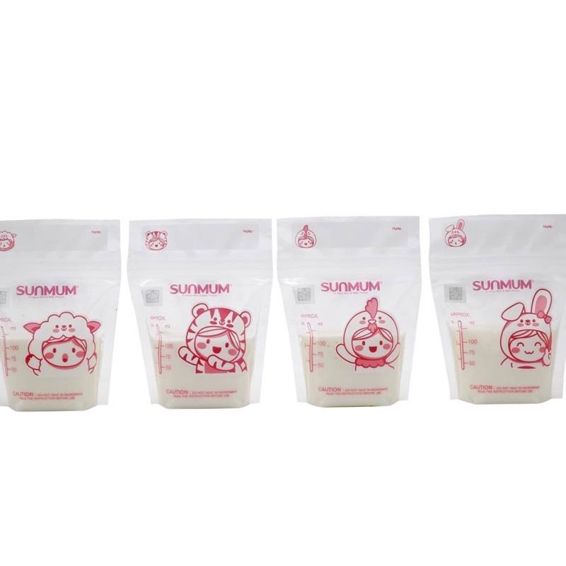 Breastmilk Storage Bags Sunmum (ซันมัม) ถุงเก็บน้ำนม ผลิตภัณฑ์เพื่อแม่และเด็ก