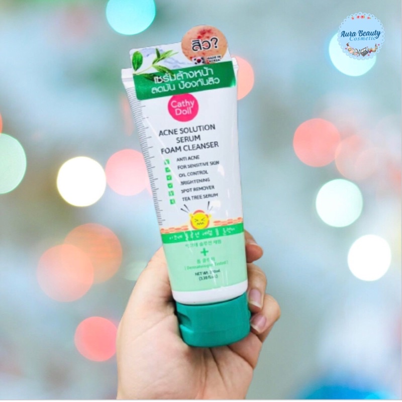 Cathy Doll Facial Foam โฟมล้างหน้า 3 สูตร โฟมล้างหน้าลดสิว / โฟมล้างหน้าผิวใส / โฟมล้างหน้าล้างเครื่องสำอาง
