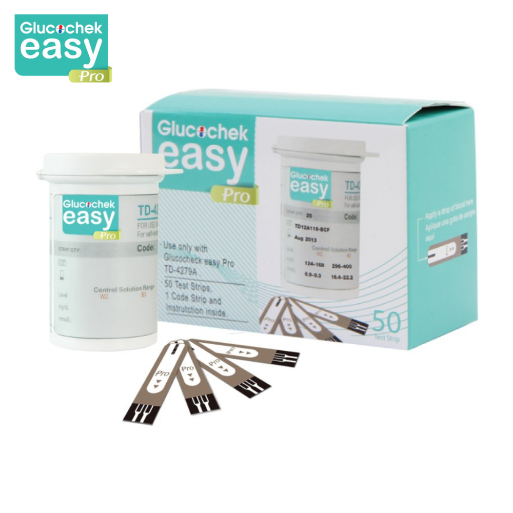 Glucochek Easy Pro แถบตรวจระดับน้ำตาล 50 ชิ้น