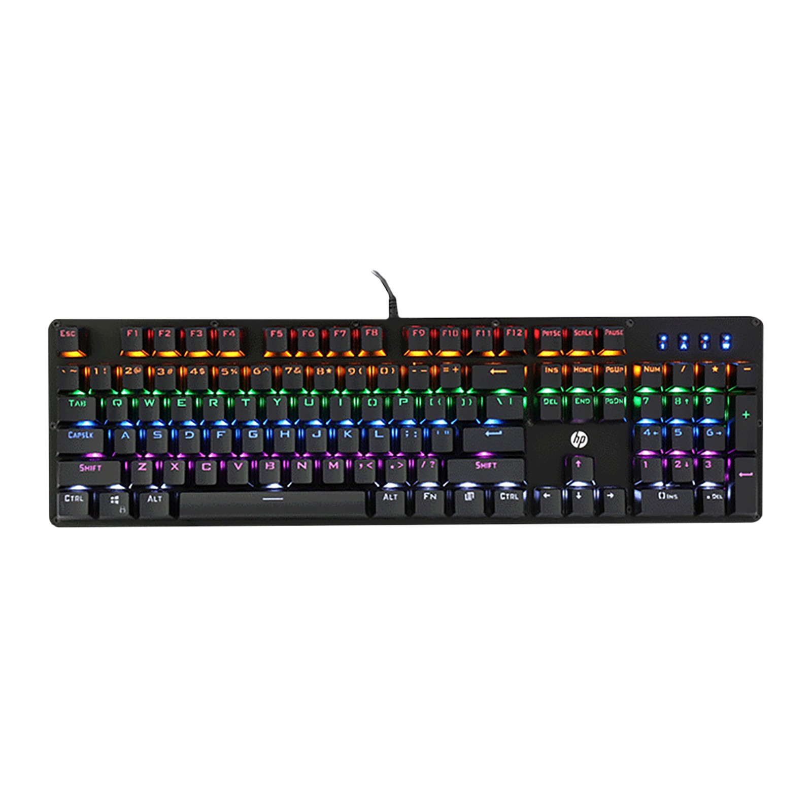 K-100 HP Gaming Keyboard USB มีไฟ KB-UB-HP-K100B