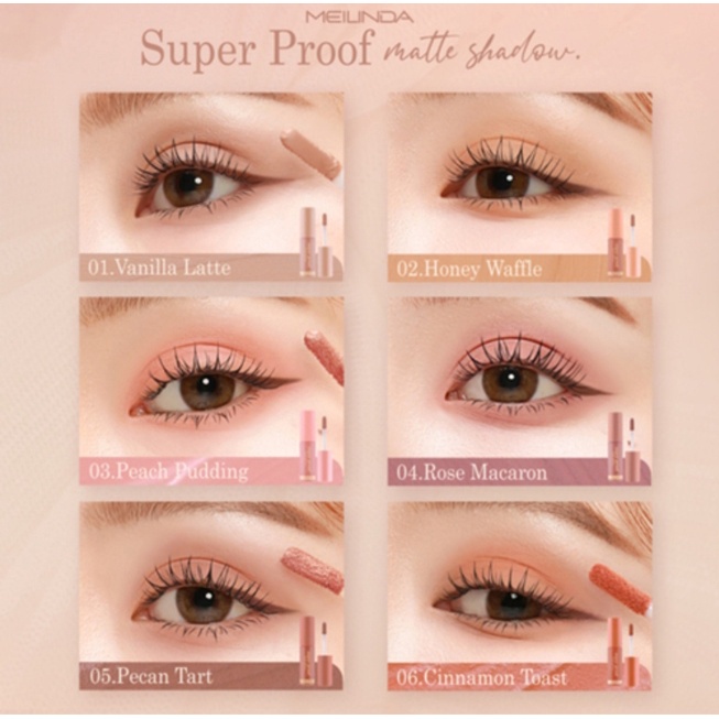 Meilinda Super Proof Matte Shadow 4กรัม MC3119 ซูเปอร์ พรูฟ แมทท์ แชโดว์