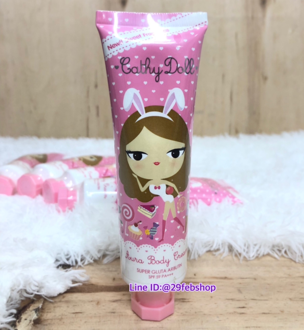 Cathy Doll Aura Body Cream SUPER GLUTA ARBUTIN SPF 59 PA+++ 60ml.