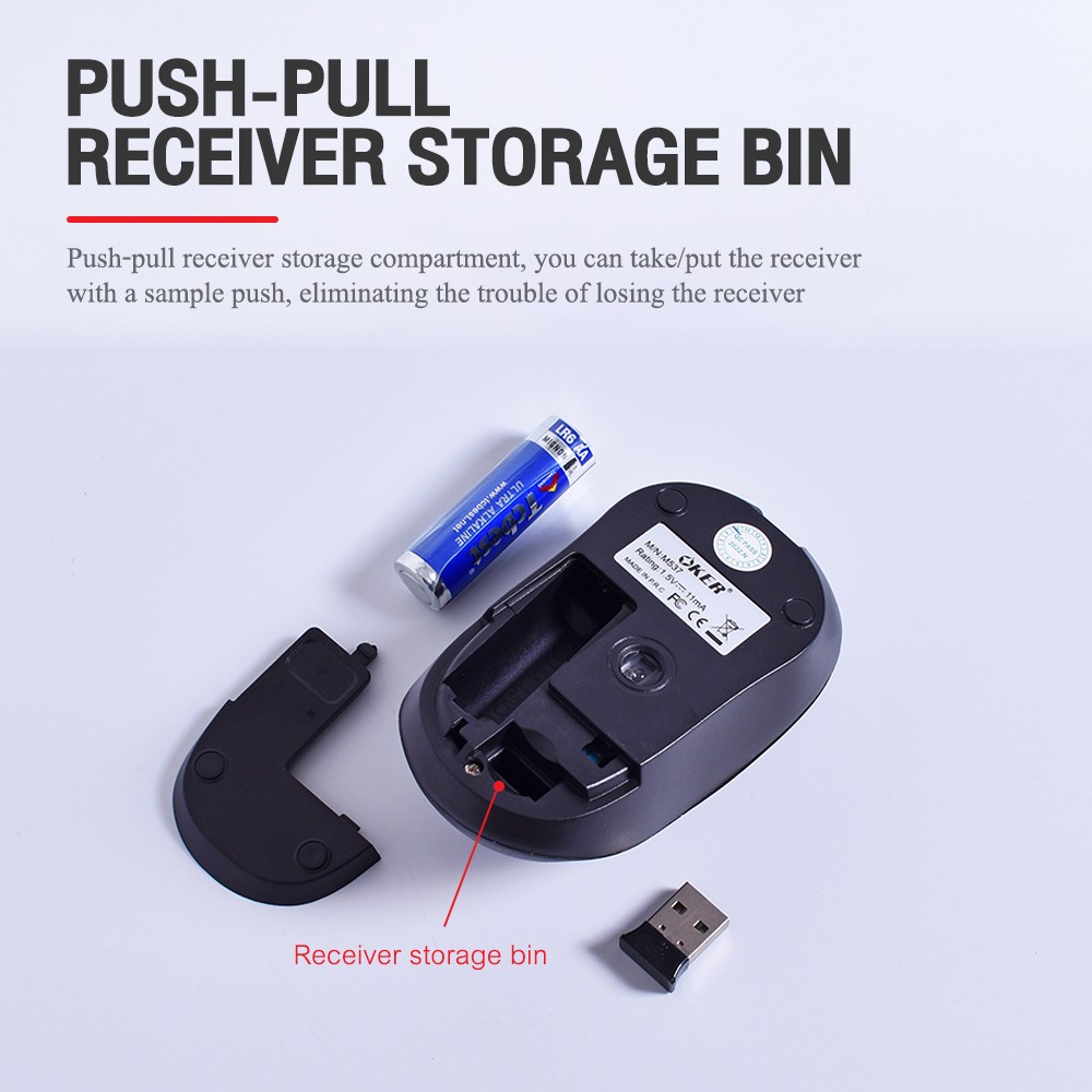 M537 OKER WIRELESS MOUSE 20M 1200DPI MO-OK-WL-357xx