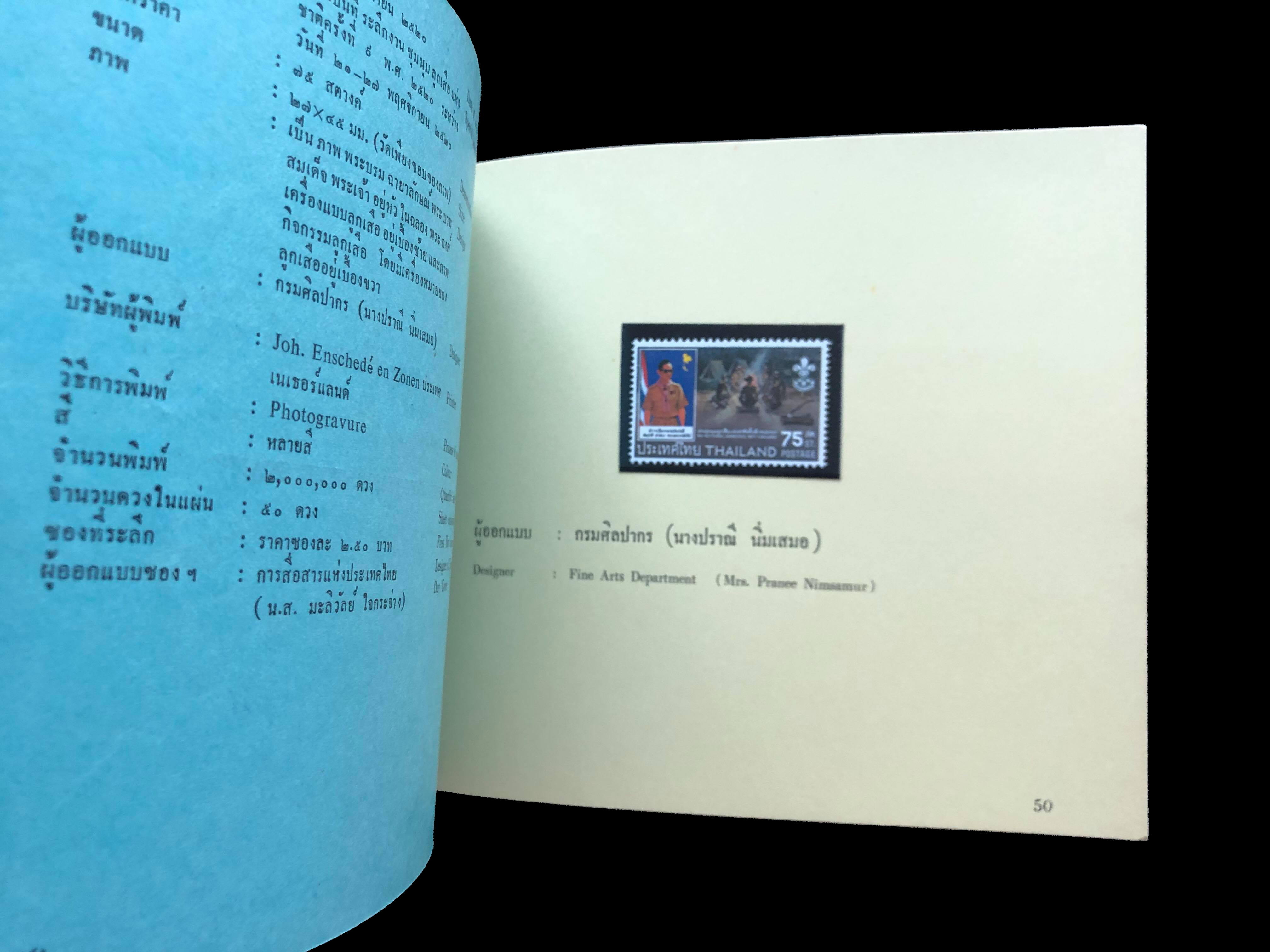 สมุดตราไปรษณียากรไทยประจำปี 2520