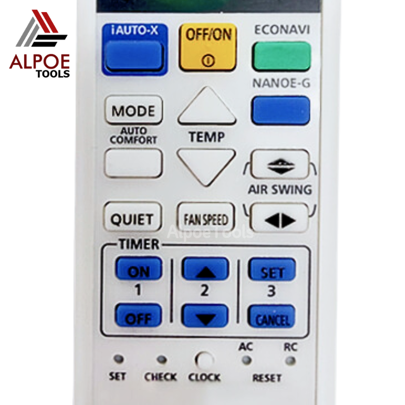 รีโมทแอร์ Panasonic มีปุ่ม iAUTO-X รหัส A75C4543