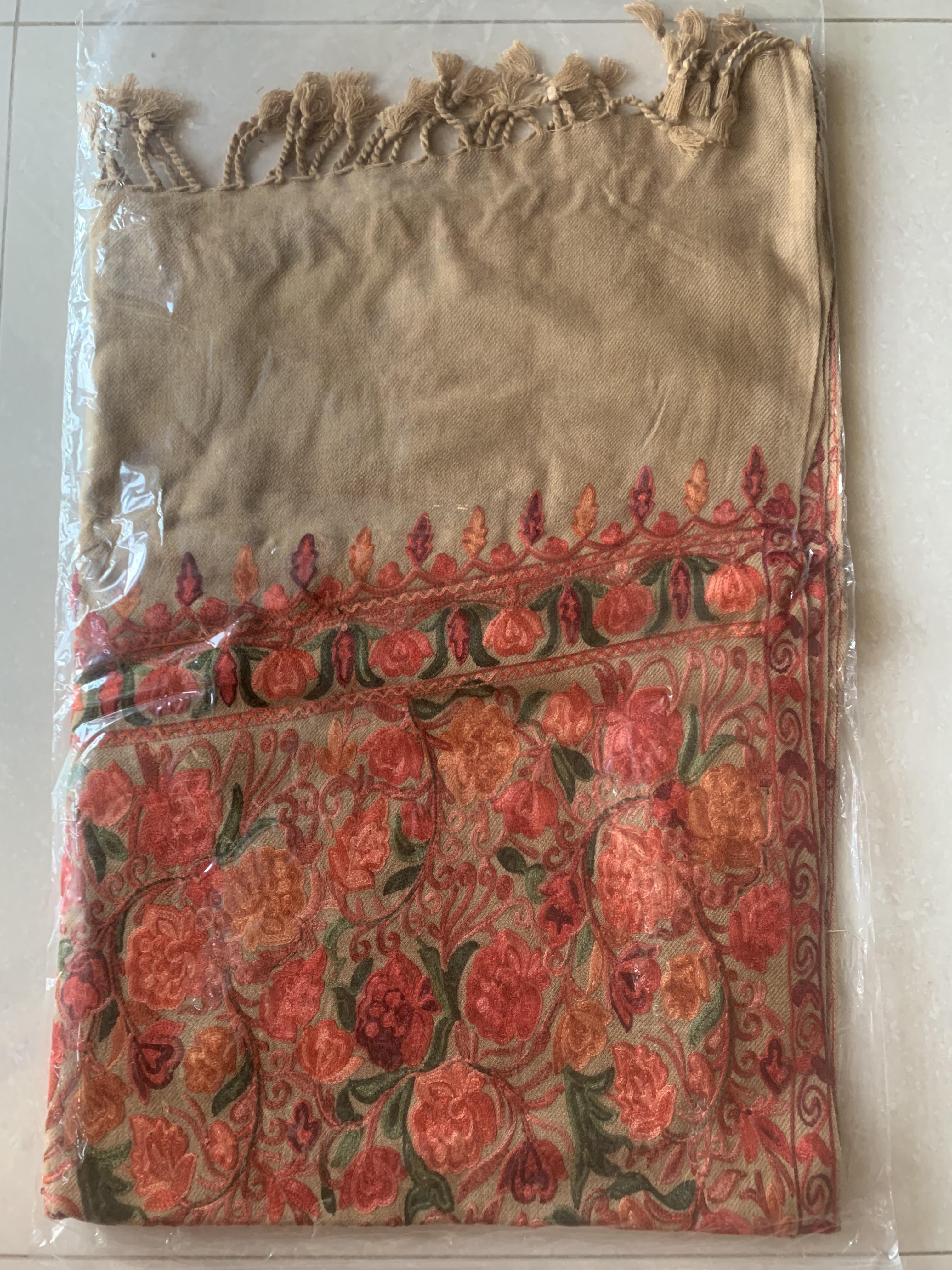 ผ้าแคชเมียร์ Kashmir ปักด้วยมือ