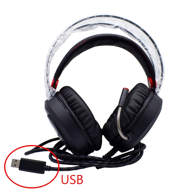 OKER M2 MAMBA (7.1) OKER HEADPHONE+MIC USB HP-HM-OK-UM2BK