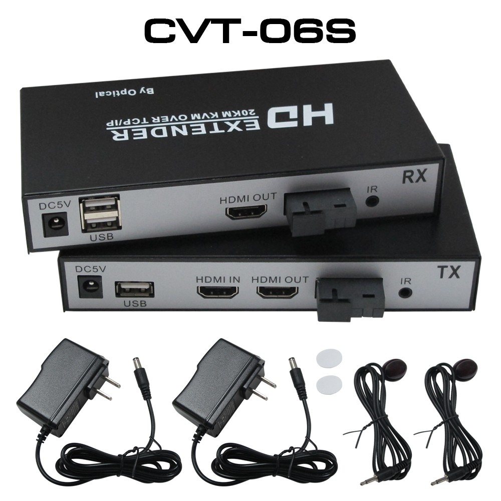 CVT-06/06S HDMI +USB+AUDIO EXTENDER FIBER VIDEO MEDIA DA-GO-HM-CVT06