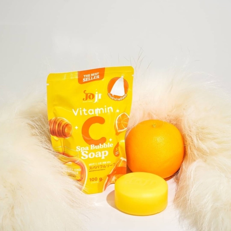 Joji Vitamin C Spa Bubble Soap 100 g โจจิ สบู่วิตามินซี