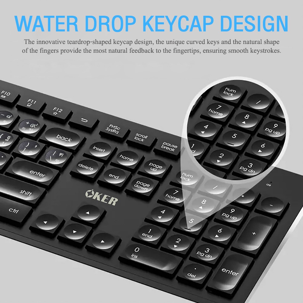 K788 OKER WIRELESS DESKTOP KEYBOARD KB-KM-OK-788xx