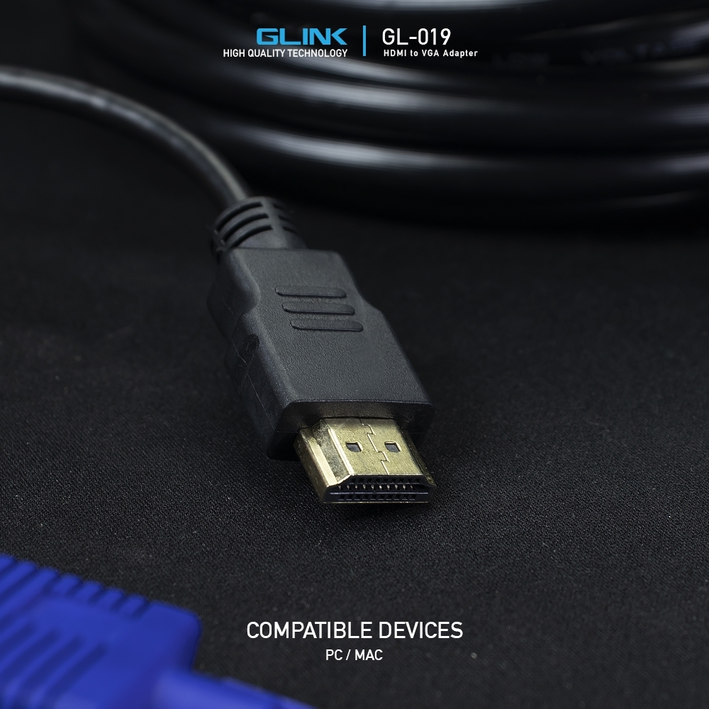 GL-019 GLINK CABLE VGA (F)TO HDMI (M) CV-GO-XX-HDM14