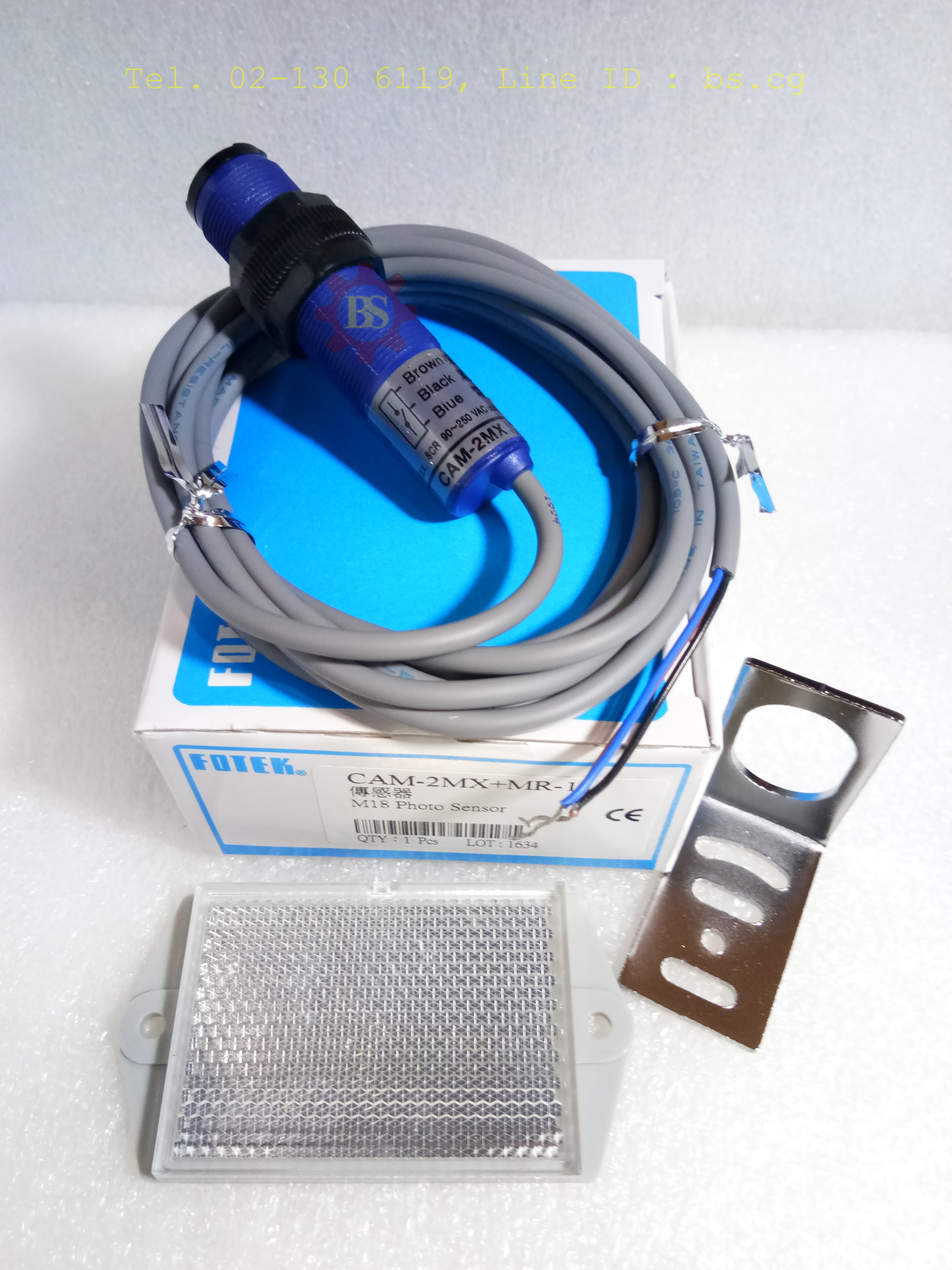 FOTEK: M18 Power Photo Sensor CAM-2MX+MR-1
