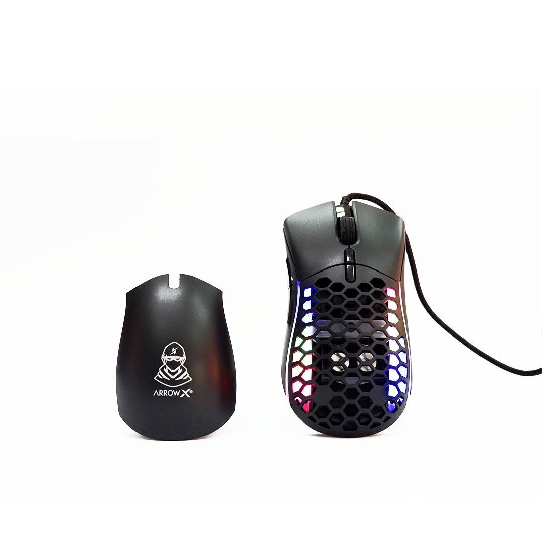 YDK- T60 ARROW X Mouse USB 7200 DPI BLACK+RGB SKU-02298