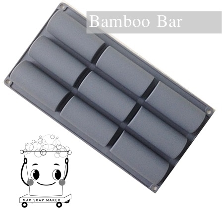พิมพ์สบู่ซิลิโคน Bamboo Bar/ 4x9x3 ซม. / 90-100 กรัม/ 9 ก้อน