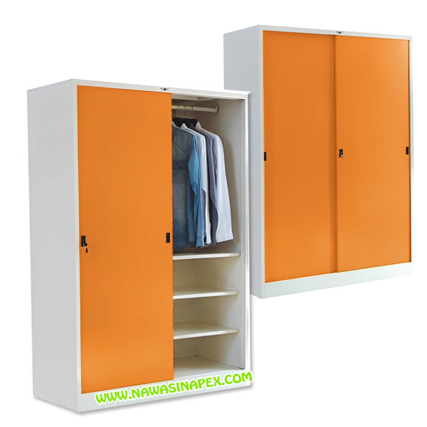 ตู้เสื้อผ้าเหล็ก WS4F บานเลื่อนทึบ