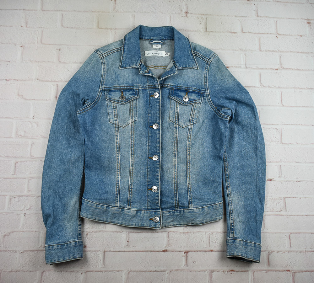 H&M®แท้ อก 37 เสื้อแจ็คเก็ตยีนส์ผู้หญิง เอชแอนด์เอ็ม สียีนส์ เสื้อแขนยาว เนื้อผ้าดี